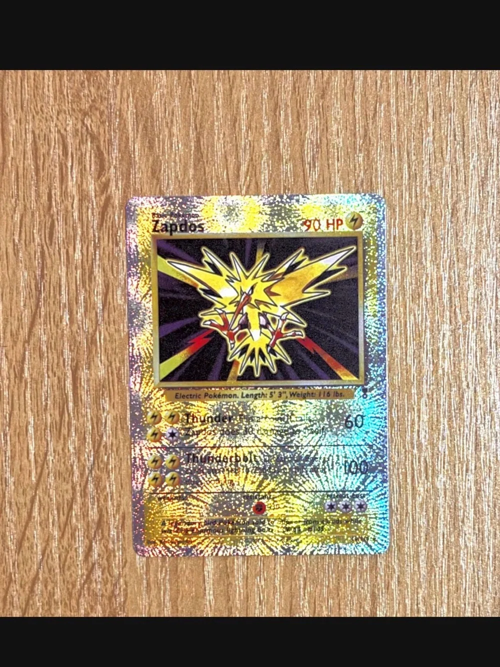Zapdos legendary collection reverse holo customized card